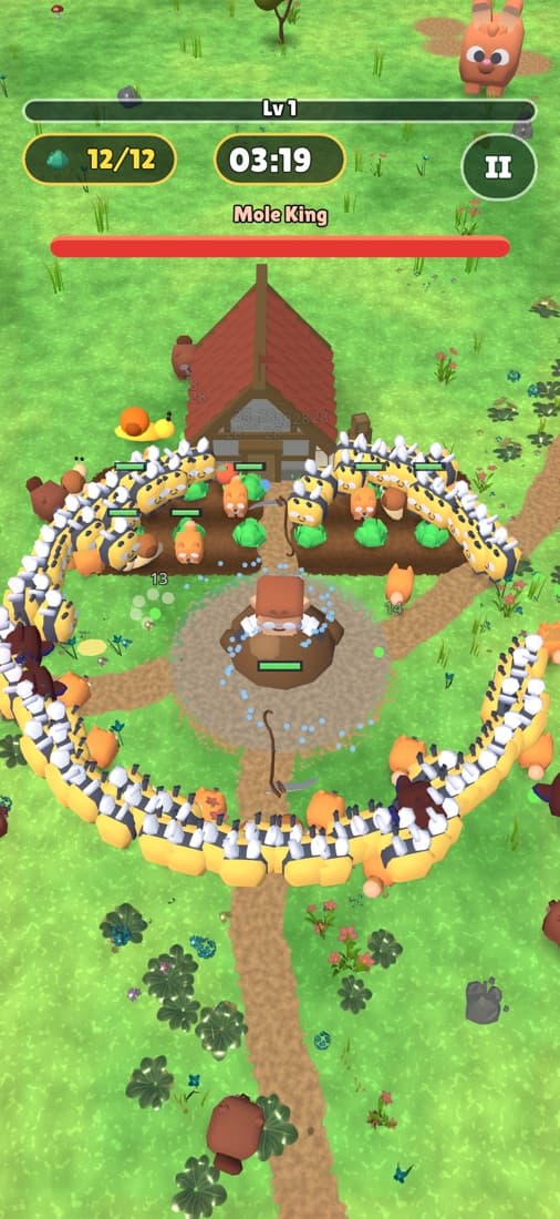 The Mole King boss fight